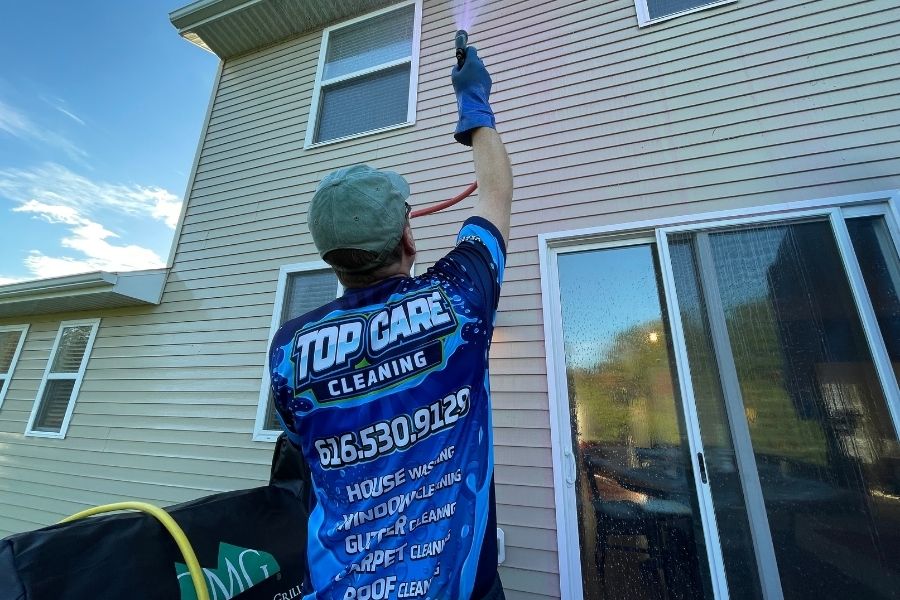 house washing and pressure washing ada mi | Top Care Cleaning